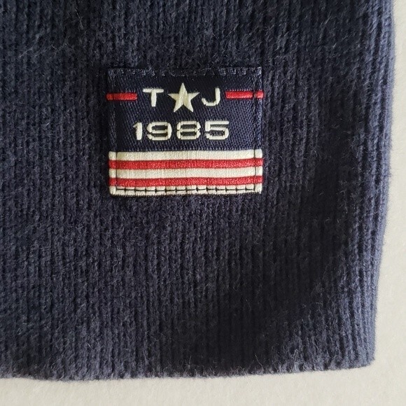 Tommy Hilfiger Vintage 80s Turtleneck Sweater Size M Spellout Tommy Jeans Preppy - Picture 5 of 9